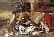 POUSSIN, Nicolas Lamentation over the Body of Christ af oil painting on canvas